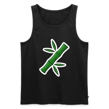 Bambus! - Männer Premium Bio Tank Top - Schwarz - Vorne - AI Model Male 178 light (178cm)