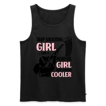 Trapschießen | Schießsport Fallenschießen Geschenk - Männer Premium Bio Tank Top - Schwarz - Vorne - AI Model Male 178 light (178cm)