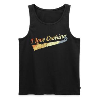 Cook Lover - Men's Premium Organic Tank Top - black - Front - AI Model Male 178 light (178cm)