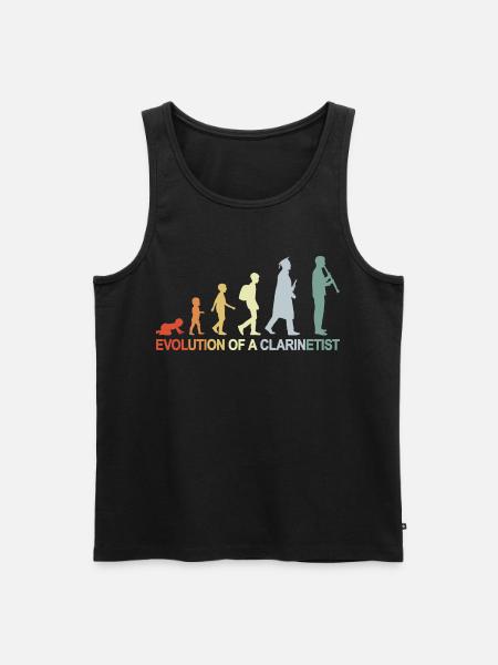 Clarinet Evolution - Men's Premium Organic Tank Top - black
