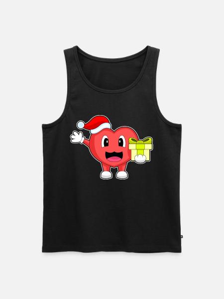 Heart Christmas Package - Men's Premium Organic Tank Top - black