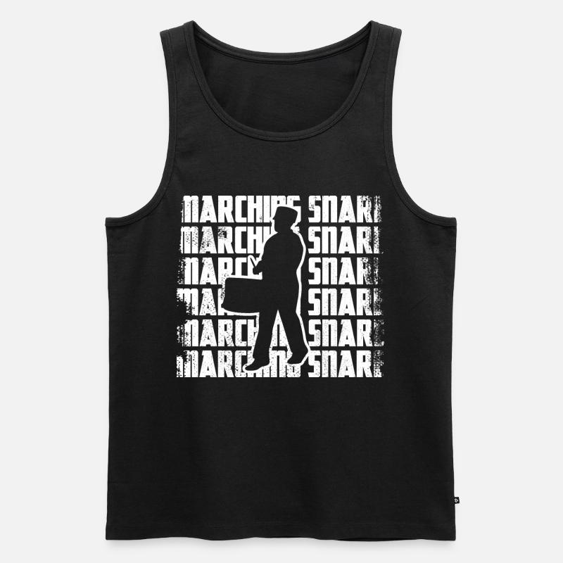 Lustiger Schnarrtrommler - Männer Premium Bio Tank Top - Schwarz