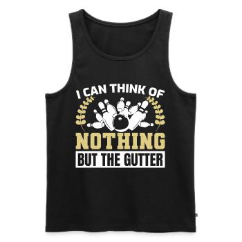 Lustiger Bowler Witz - Männer Premium Bio Tank Top - Schwarz - Vorne - AI Model Male 178 light (178cm)