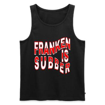 Franconia is Subber - Franconia is Super - fei schee - Débardeur bio Premium Homme - noir - Devant - AI Model Male 178 light (178cm)