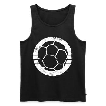 Dessin de balle de handball - Débardeur bio Premium Homme - noir - Devant - AI Model Male 178 light (178cm)