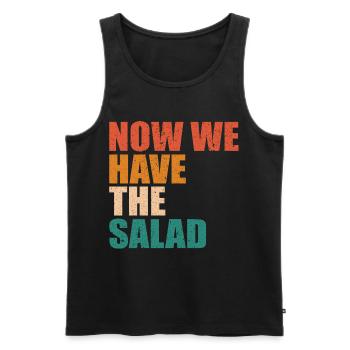 DENGLISH- Now we have the Salad Men's Gifts - Men's Premium Organic Tank Top - black - Front - AI Model Male 178 light (178cm)