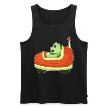 Voiture de tortue - Débardeur bio Premium Homme - noir - Devant - Michal (187cm)