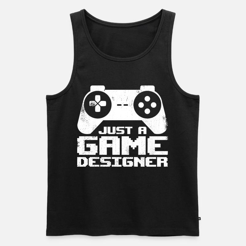 Game Designer - Männer Premium Bio Tank Top - Schwarz