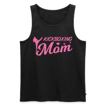 Maman kickboxeuse - Débardeur bio Premium Homme - noir - Devant - Michal (187cm)