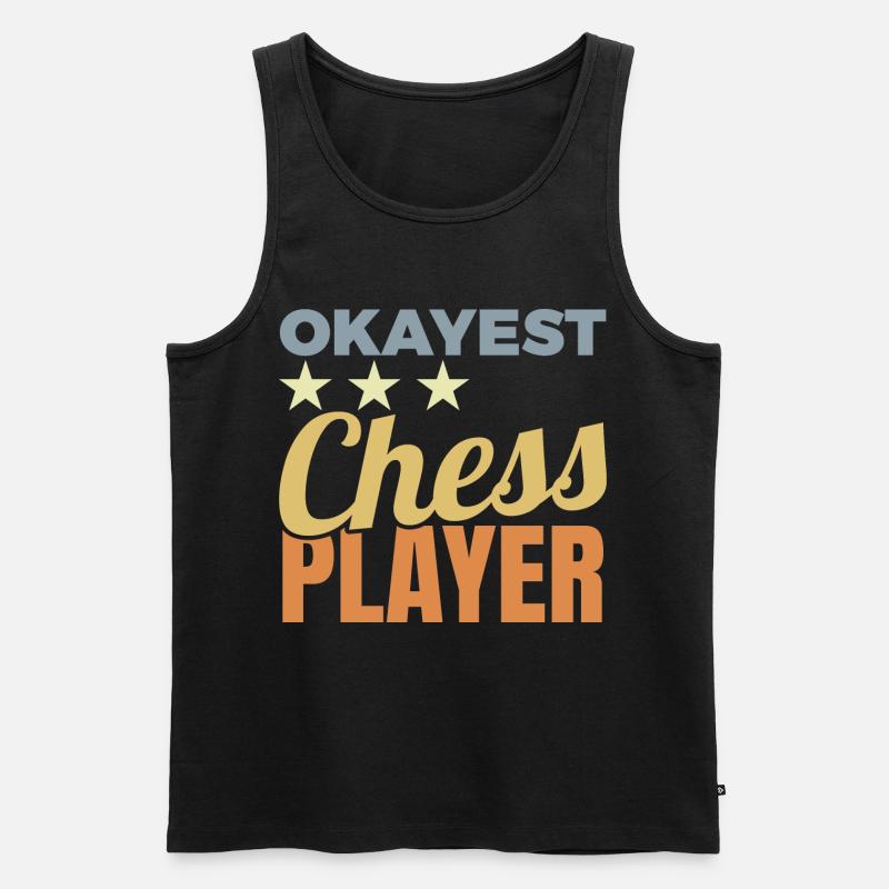 Durchschnittlicher Schachspieler - Männer Premium Bio Tank Top - Schwarz