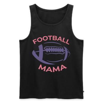 Maman de football - Débardeur bio Premium Homme - noir - Devant - Michal (187cm)