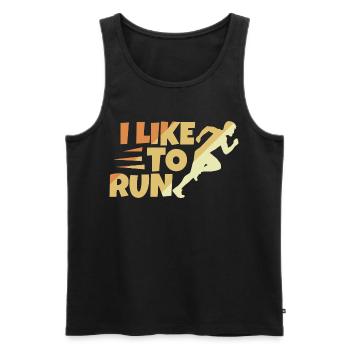 Bishop's Spell - Men's Premium Organic Tank Top - black - Front - AI Model Male 178 light (178cm)
