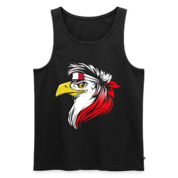 Malta - Men's Premium Organic Tank Top - black - Front - AI Model Male 178 light (178cm)