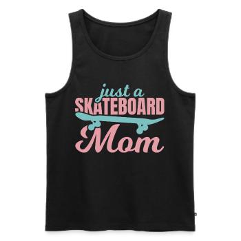 Maman de planche à roulettes - Débardeur bio Premium Homme - noir - Devant - Michal (187cm)
