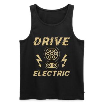Entraînement électrique CCS Combo 2 Supercharge Elektro - Débardeur bio Premium Homme - noir - Devant - AI Model Male 178 light (178cm)