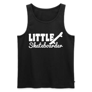 Funny little skateboarder - Men's Premium Organic Tank Top - black - Front - Michal (187cm)