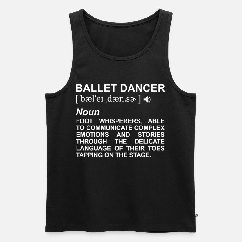 Balletttänzer Definition - Männer Premium Bio Tank Top - Schwarz