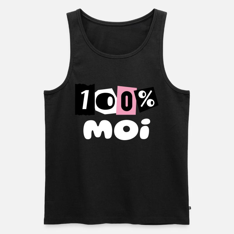 100% ICH - Männer Premium Bio Tank Top - Schwarz