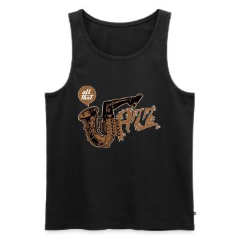 Tout ce jazz - Débardeur bio Premium Homme - noir - Devant - Michal (187cm)