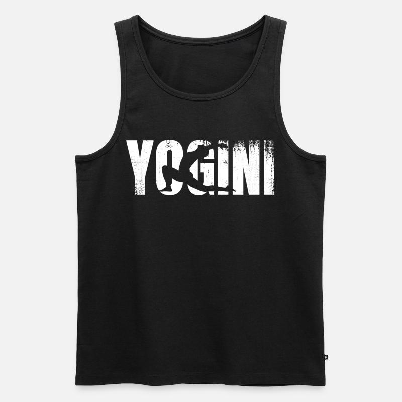 Yogini - Männer Premium Bio Tank Top - Schwarz