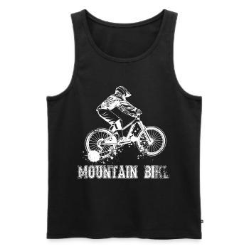 VTT - Débardeur bio Premium Homme - noir - Devant - Michal (187cm)