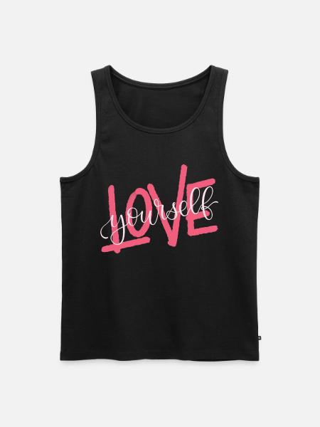 LOVE yourself - Men's Premium Organic Tank Top - black