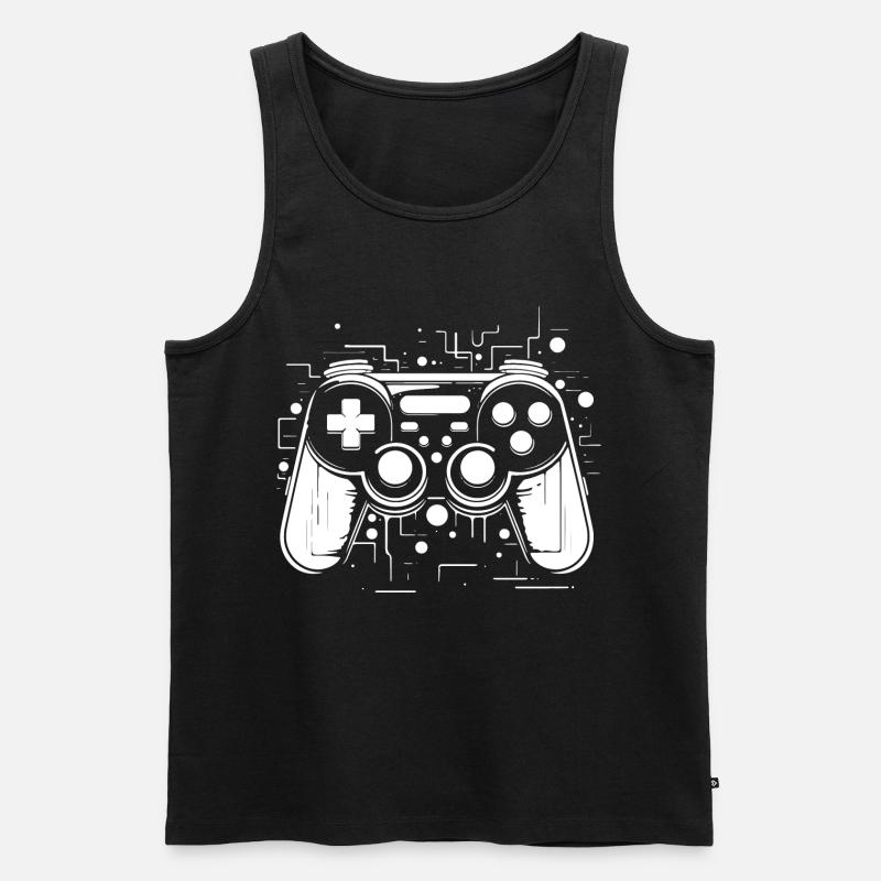 Game Controller - Männer Premium Bio Tank Top - Schwarz