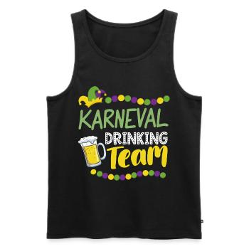 Karneval Trinking Team Kölsch Alaaf - Männer Premium Bio Tank Top - Schwarz - Vorne - Michal (187cm)