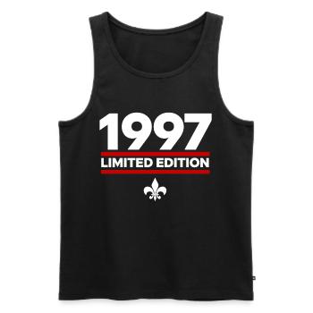 1997 Limited Edition - Men's Premium Organic Tank Top - black - Front - Michal (187cm)