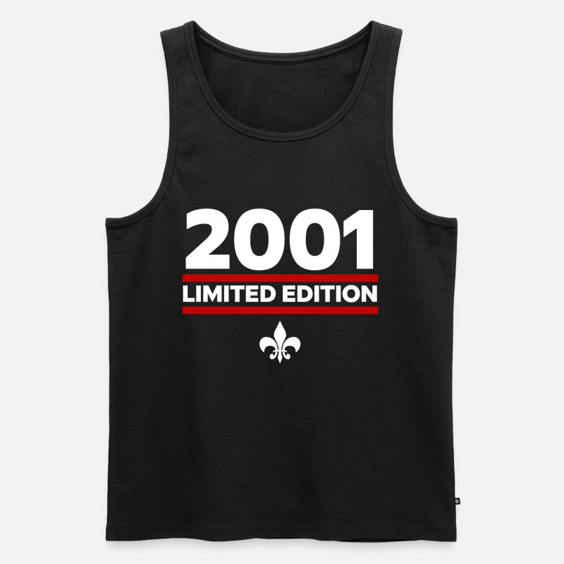 2001 Limited Edition - Männer Premium Bio Tank Top - Schwarz