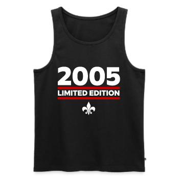 2005 Limited Edition - Männer Premium Bio Tank Top - Schwarz - Vorne - Michal (187cm)