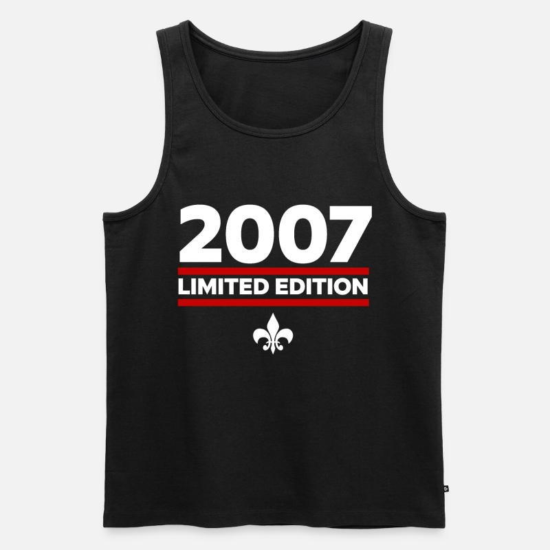 2007 Limited Edition - Männer Premium Bio Tank Top - Schwarz