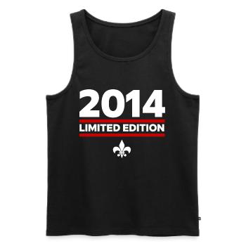 2014 Limited Edition - Männer Premium Bio Tank Top - Schwarz - Vorne - Michal (187cm)