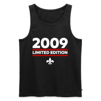 2009 Limited Edition - Men's Premium Organic Tank Top - black - Front - Michal (187cm)
