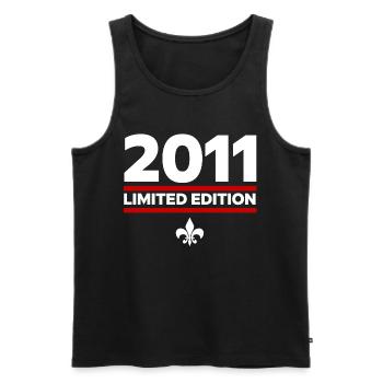2011 Limited Edition - Men's Premium Organic Tank Top - black - Front - Michal (187cm)