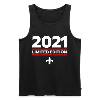 2021 Limited Edition - Men's Premium Organic Tank Top - black - Front - Michal (187cm)