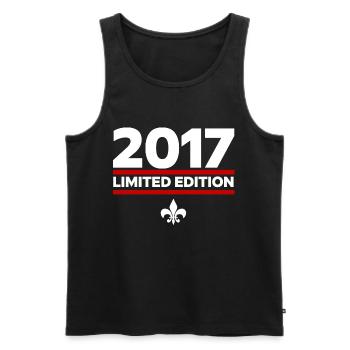 2017 Limited Edition - Men's Premium Organic Tank Top - black - Front - Michal (187cm)