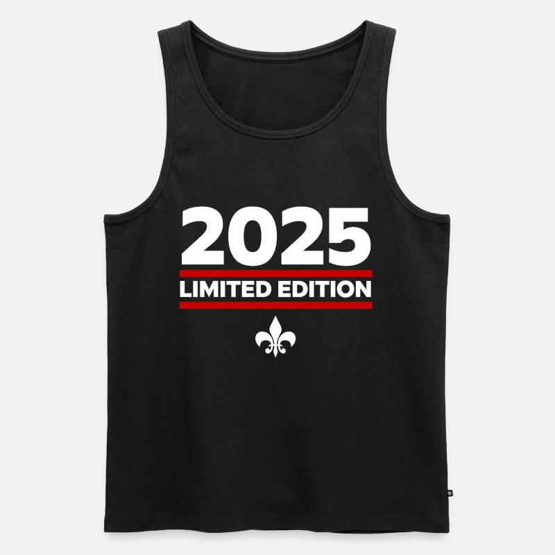 2025 Limited Edition - Männer Premium Bio Tank Top - Schwarz