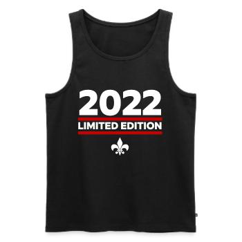 2022 Limited Edition - Men's Premium Organic Tank Top - black - Front - Michal (187cm)