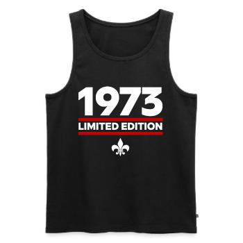 1973 Limited Edition - Männer Premium Bio Tank Top - Schwarz - Vorne - Michal (187cm)