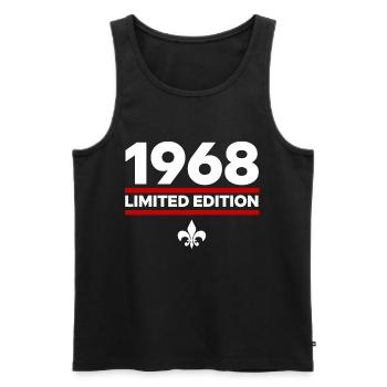 1968 Limited Edition - Men's Premium Organic Tank Top - black - Front - Michal (187cm)