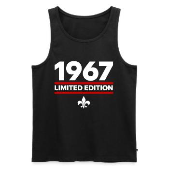 1967 Limited Edition - Men's Premium Organic Tank Top - black - Front - Michal (187cm)