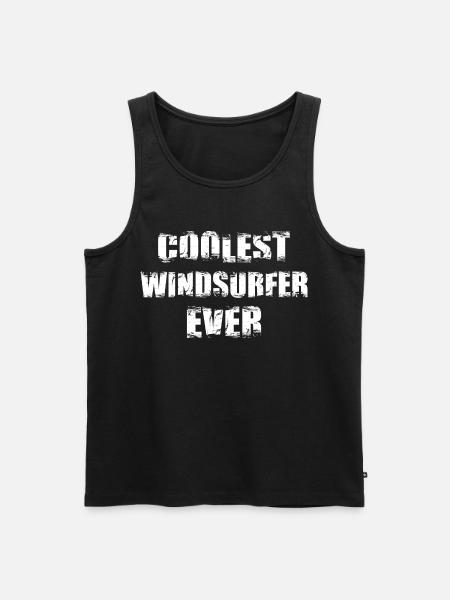 Coolest Windsurfer Ever - Men's Premium Organic Tank Top - black