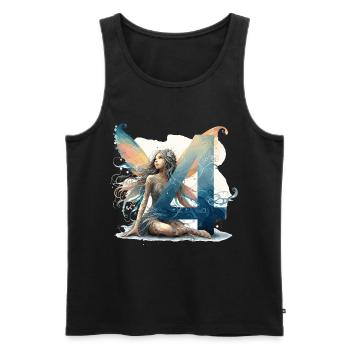 4 Jahre Fee Elfe Geburtstag Geschenk - Männer Premium Bio Tank Top - Schwarz - Vorne - Michal (187cm)