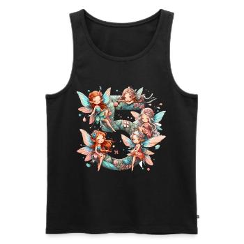 5 Jahre Fee Elfe Geburtstag Geschenk - Männer Premium Bio Tank Top - Schwarz - Vorne - Michal (187cm)