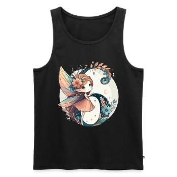 6 Jahre Fee Elfe Geburtstag Geschenk - Männer Premium Bio Tank Top - Schwarz - Vorne - AI Model Male 178 light (178cm)