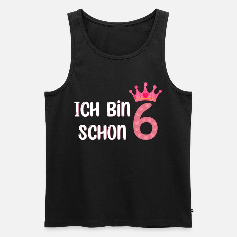Ich Bin Schon 6 - Männer Premium Bio Tank Top - Schwarz