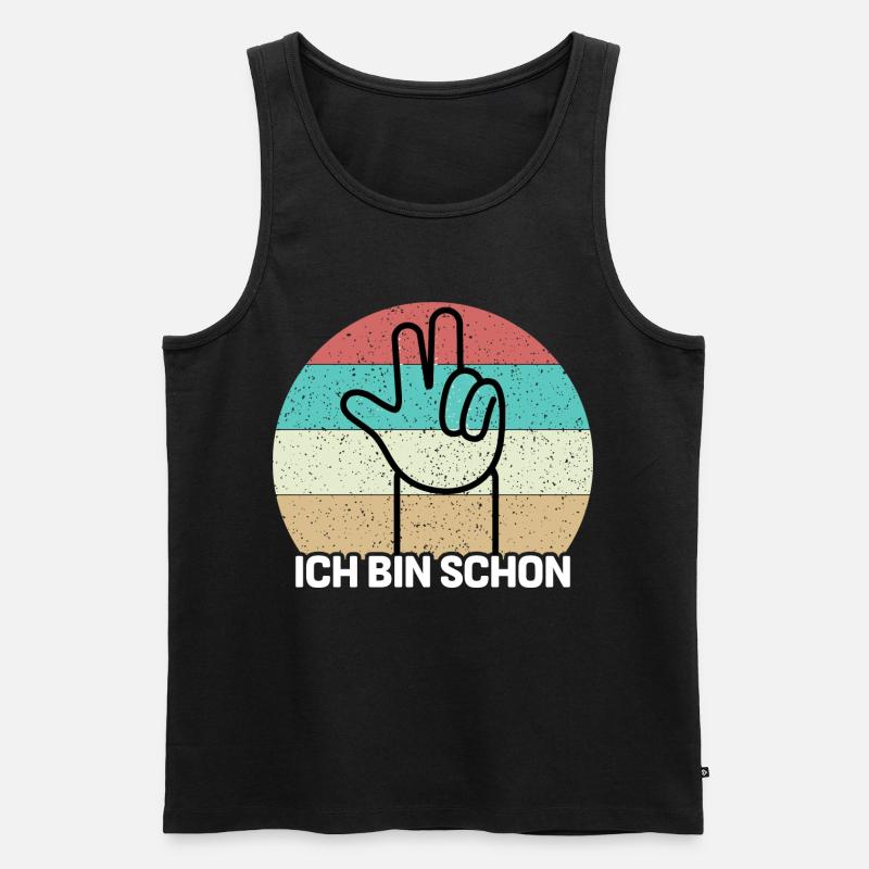 Ich bin schon 3 - Männer Premium Bio Tank Top - Schwarz