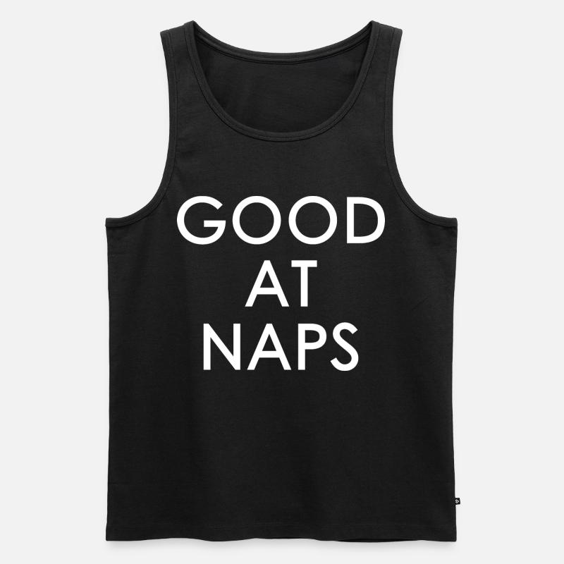 Good At Naps - Männer Premium Bio Tank Top - Schwarz
