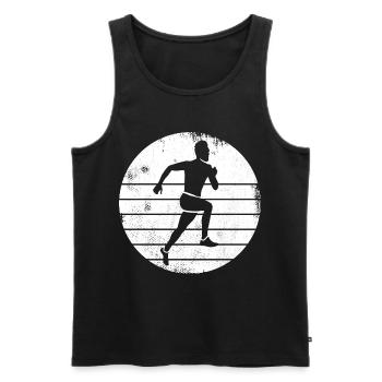 Bishop - Men's Premium Organic Tank Top - black - Front - AI Model Male 178 light (178cm)